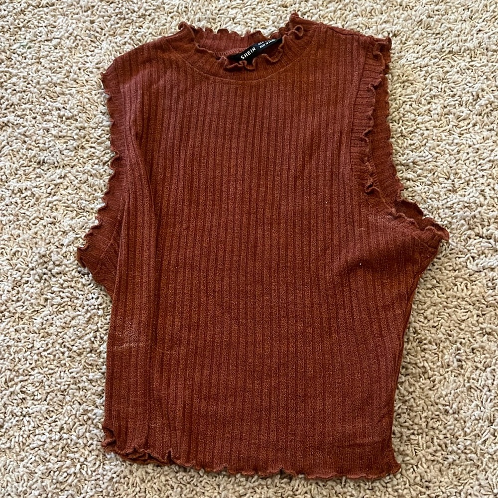 shein ribbed crop top new condition!